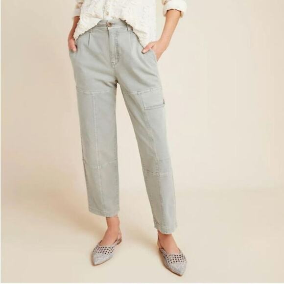 Anthropologie Pants - Anthropologie Nell Canvas Utility Relaxed Straight Leg Cargo Pants Size: 18W